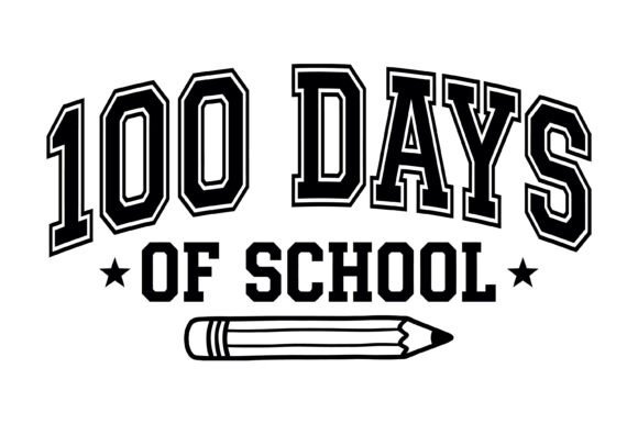 100 Days School Design: Graphics and T-Shirt Designs for Editors