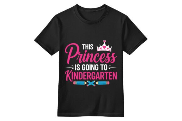 Princess Kindergarten T-Shirt Graphics for T-Shirt Designs